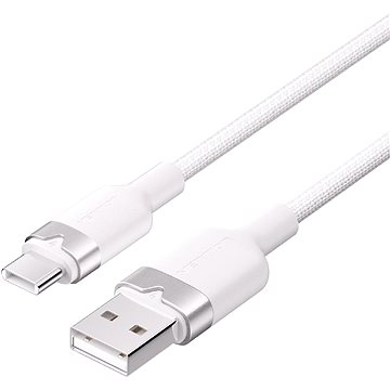 Vention USB 2.0 A Male to C Male 3A Cable 1M White Aluminum Alloy Type
