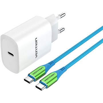 Vention & Alza Charging Kit (20W USB-C + Type-C PD Cable 1,5m) Collaboration Type - Hálózati adapter