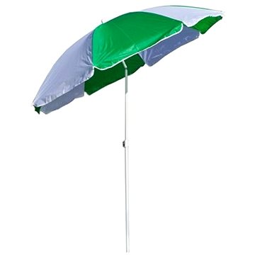 HAPPY GREEN Csuklós strandnapernyő - 180 cm, zöld-fehér