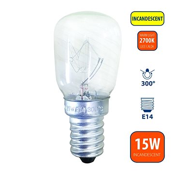 VELAMP sütőizzó 15 W, E14, 2700 K