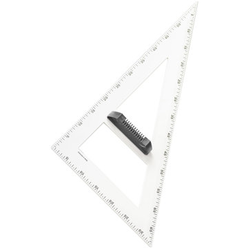 WISSNER mágneses háromszög 60°, 60 cm, fehér