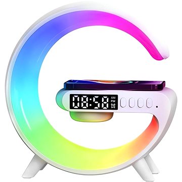 GGV 5093 GGV Multifunkciós okos RGB LED éjjeli lámpa, 15 W QI töltővel és Bluetooth hangszóróval