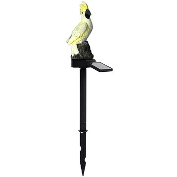 APT Napelemes kerti LED lámpa, papagáj, 42 cm, fehér