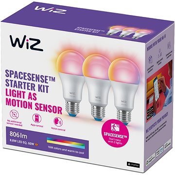 WiFi BLE 60W A60 E27 822-65 RGB 3CT/6