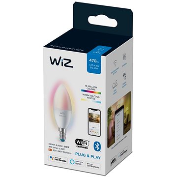 WiFi BLE 40W C37 E14 922-65 RGB 3CT/6