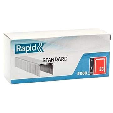 Rapid STANDARD Tűzőkapocs, 53 / 6 mm, 5000 db, dobozban