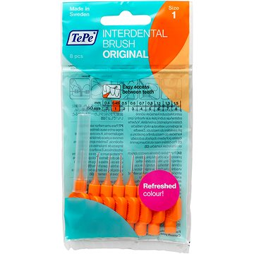 TEPE fogköztisztító kefék 0,45 mm Normal-narancs 8db