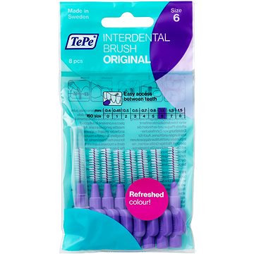 TEPE fogköztisztító kefék 1,1 mm Normal-lila 8 db
