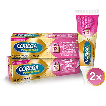 COREGA Max Fastening + Comfort 2×40 g