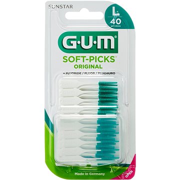 GUM Soft-Picks Large masszázs, fluoriddal, ISO 2, 40 db - Fogköztisztító kefe