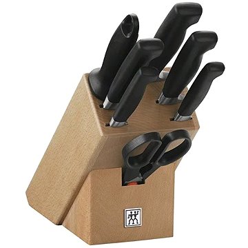 Zwilling Four Star késblokk + kések, 8 db