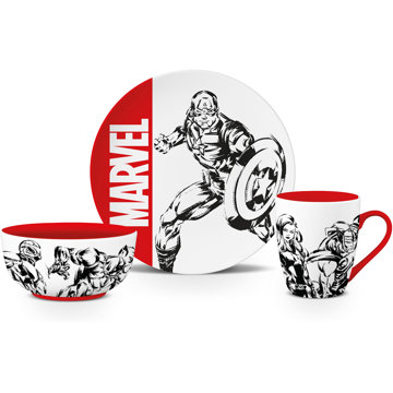 Marvel tál, tányér, bögre, ajándék szett