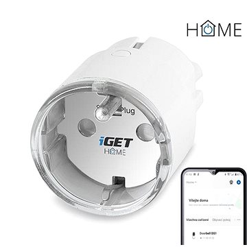 iGET HOME Power 1 Fogyasztásmérő okos WiFi konnektor, 230 V, 3680 W