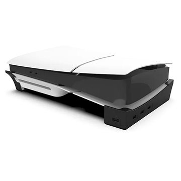 iPega P5S008 Vízszintes PS5 Slim/PS5 Pro állvány USB HUB-bal, fekete