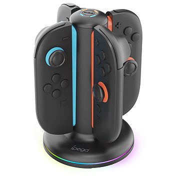 iPega SW2052 Nintendo Switch 2 Joy-Con töltőállomás, RGB, fekete