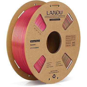 Landu PLA Silk Tri Color Gold-green-rose red 1kg