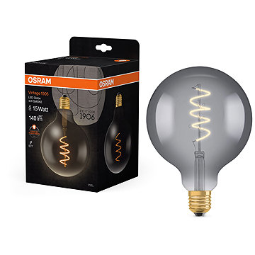 OSRAM LED izzó, gömb, nagy méretű, E27, 4 W, GLOBE, meleg fehér