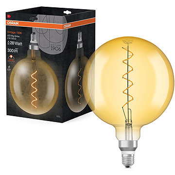 OSRAM LED izzó, retró, E27, 4 W, VINTAGE, meleg fehér