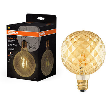 OSRAM LED izzó, atipikus, E27, 4,5 W, VINTAGE 1906, meleg fehér
