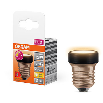 OSRAM Dimmelhető LED izzó, lapos, 3,5 W, E27, STAR, meleg fehér