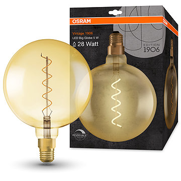 OSRAM Dimmelhető LED izzó, aranyszínű, E27, 4 W, VINTAGE, meleg fehér