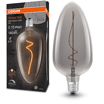 OSRAM Dimmelhető LED izzó, E27, 4 W, VINTAGE 1906, meleg fehér