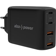 Hálózati adapter AlzaPower G300 GaN Fast Charge 100W fekete - Nabíječka do sítě