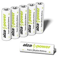 AlzaPower Super Alkaline LR6 (AA) 6 db öko dobozban - Eldobható elem