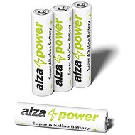 AlzaPower Super Alkaline LR03 (AAA) 4 db öko dobozban - Eldobható elem