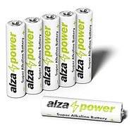 Eldobható elem AlzaPower Super Alkaline LR03 (AAA) 6 db öko dobozban - Jednorázová baterie