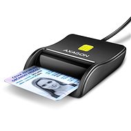 AXAGON CRE-SM3N Smart card / ID card FlatReader, USB-A cable 1.3 m - Elektronikus személyi igazolvány olvasó