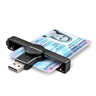 AXAGON CRE-SMP1A Smart card / ID card PocketReader, USB-A - Elektronikus személyi igazolvány olvasó