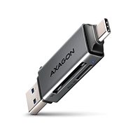 AXAGON CRE-DAC MINI Card Reader SD / microSD, UHS-I, SUPERSPEED USB-A + USB-C - Kártyaolvasó