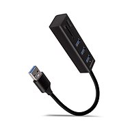 AXAGON HMA-CR3A Hub USB-A, kártyaolvasó, fém - USB Hub