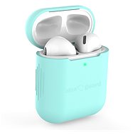 AlzaGuard Skinny Silicone Case az Airpods 1. és 2. generációjához, zöld - Fülhallgató tok