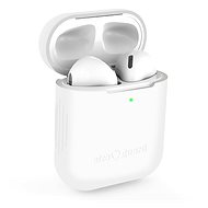 AlzaGuard Skinny Silicone Case az Airpods 1. és 2. generációjához, fehér - Fülhallgató tok