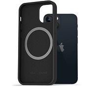 AlzaGuard Magnetic Silicone iPhone 13 Mini fekete tok - Telefon tok