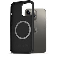 AlzaGuard Magnetic Silicone iPhone 13 Pro fekete tok - Telefon tok