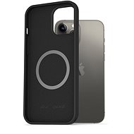 AlzaGuard Magnetic Silicone iPhone 13 Pro Max fekete tok - Telefon tok
