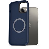 AlzaGuard Magnetic Silicone iPhone 13 Pro Max kék tok - Telefon tok