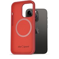 AlzaGuard iPhone 14 Pro piros mágneses szilikon tok - Telefon tok