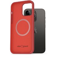 AlzaGuard iPhone 14 Pro Max piros mágneses szilikon tok - Telefon tok