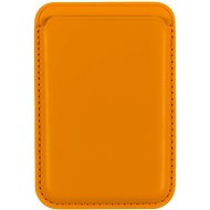 AlzaGuard Magnetic Leather Card Wallet sárga - Pénztárca
