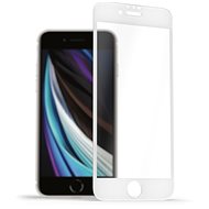 Üvegfólia AlzaGuard 2.5D FullCover Glass Protector az iPhone 7 / 8 / SE 2020 / SE 2022 készülékhez fehér