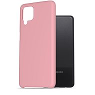 Telefon tok AlzaGuard Premium Liquid Silicone Case Samsung Galaxy A12 rózsaszín tok