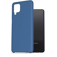 Telefon hátlap AlzaGuard Premium Liquid Silicone Samsung Galaxy A12 - kék