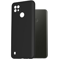 Telefon tok AlzaGuard Premium Liquid Silicone Case a Realme C25Y készülékhez - fekete - Kryt na mobil