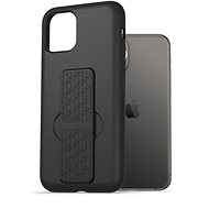 AlzaGuard Liquid Silicone Case with Stand iPhone 11 Pro fekete tok - Telefon tok