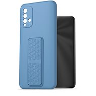 Telefon hátlap AlzaGuard Liquid Silicone Case with Stand - Xiaomi Redmi 9T kék