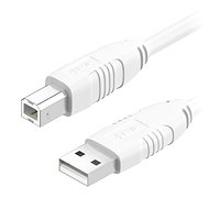 AlzaPower LinkCore USB A-B 2m fehér - Adatkábel